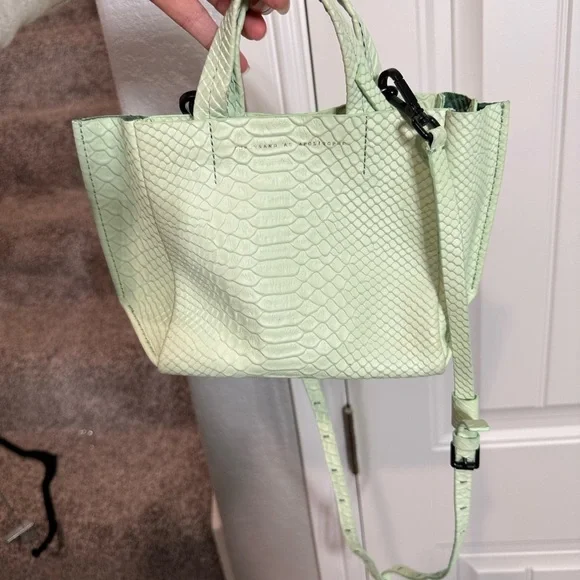 Ampersand As Apostrophe Micro Tote in Mint Python - Picture 6 of 16